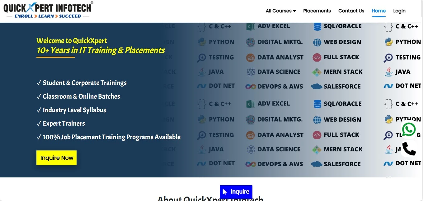 QuickXpert Infotech – Rajkot (Online Classes)